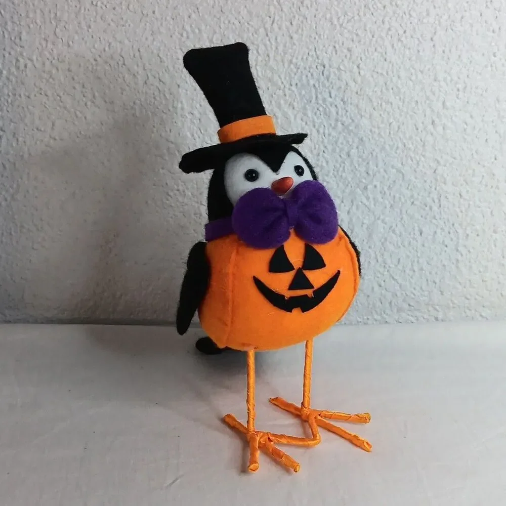 Halloween Tabletop Decor Featherly Friends Birds Pumpkin Walgreens